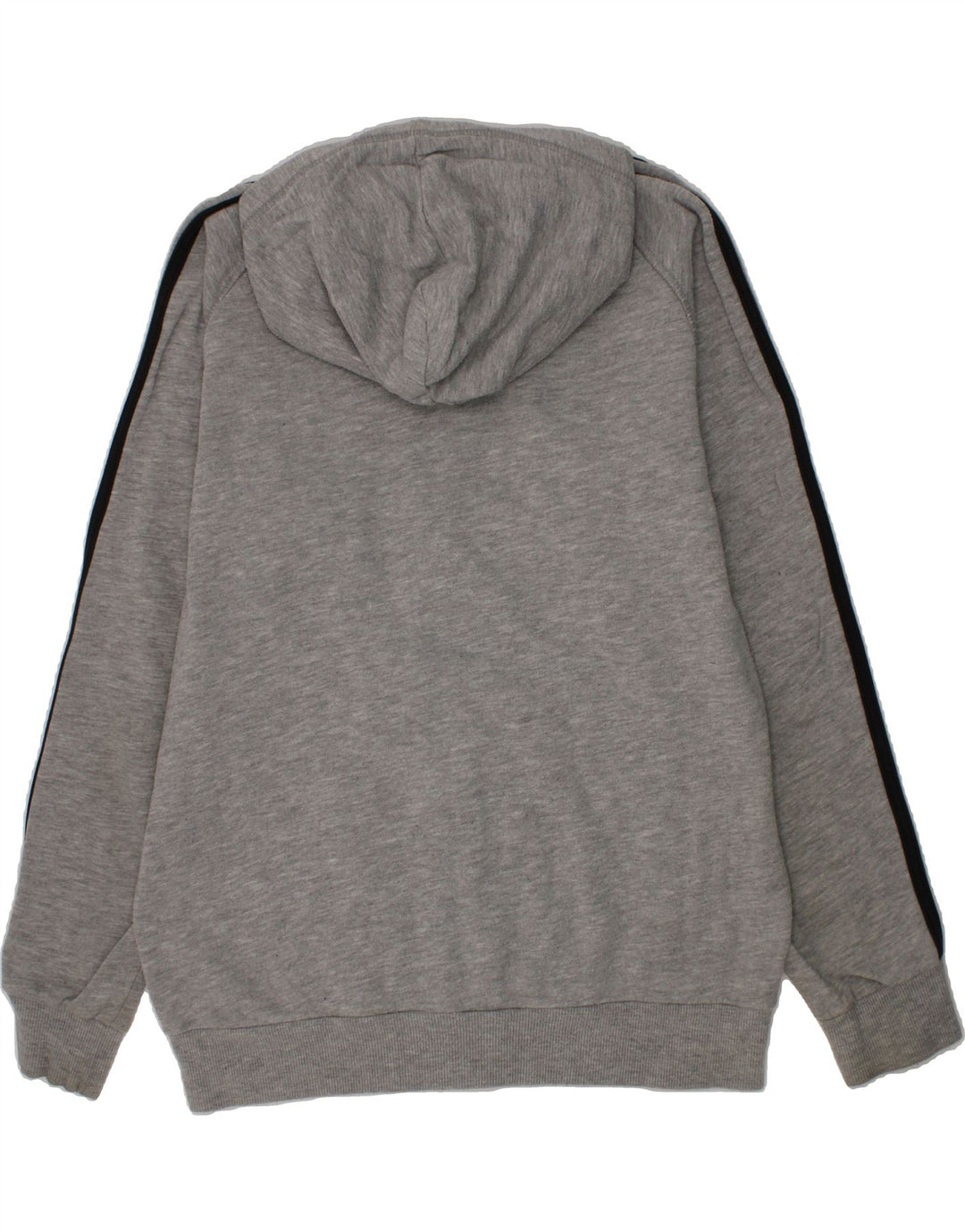 ADIDAS Boys Zip Hoodie Sweater 13-14 Years Grey Vintage Adidas and Second-Hand Adidas from Messina Hembry 