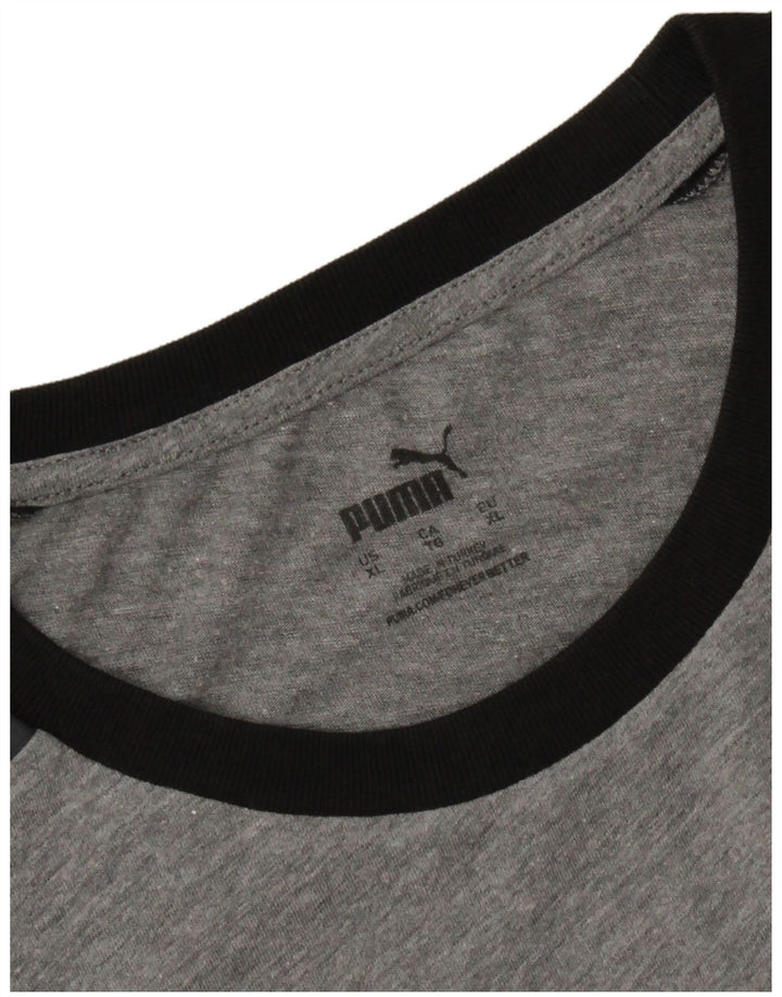 Ανδρικό γραφικό T-Shirt PUMA Top XL Grey Colourblock