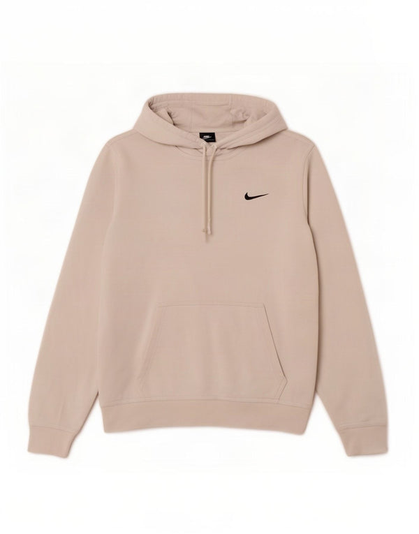 Ανδρικό μπλουζάκι με κουκούλα Nike, μικρό γκρι βαμβακερό