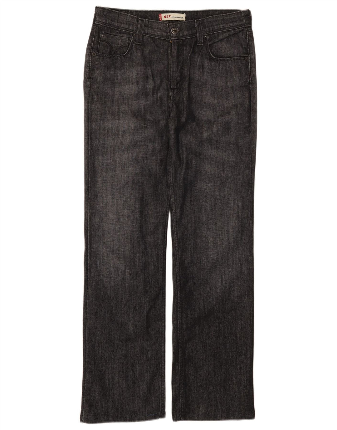 Γυναικείο Levi's 627 Straight Jeans W30 L29 Γκρι βαμβακερό