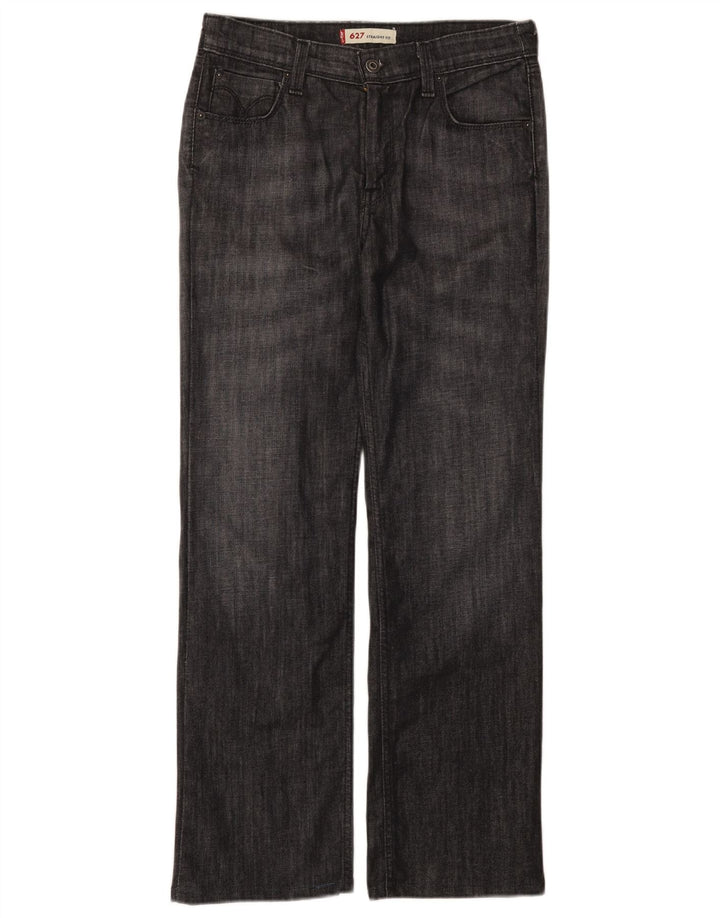 Γυναικείο Levi's 627 Straight Jeans W30 L29 Γκρι βαμβακερό