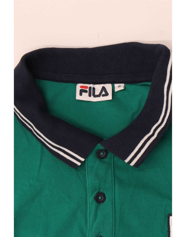 Ανδρικό πουκάμισο πόλο Fila Μικρό πράσινο χρώμα