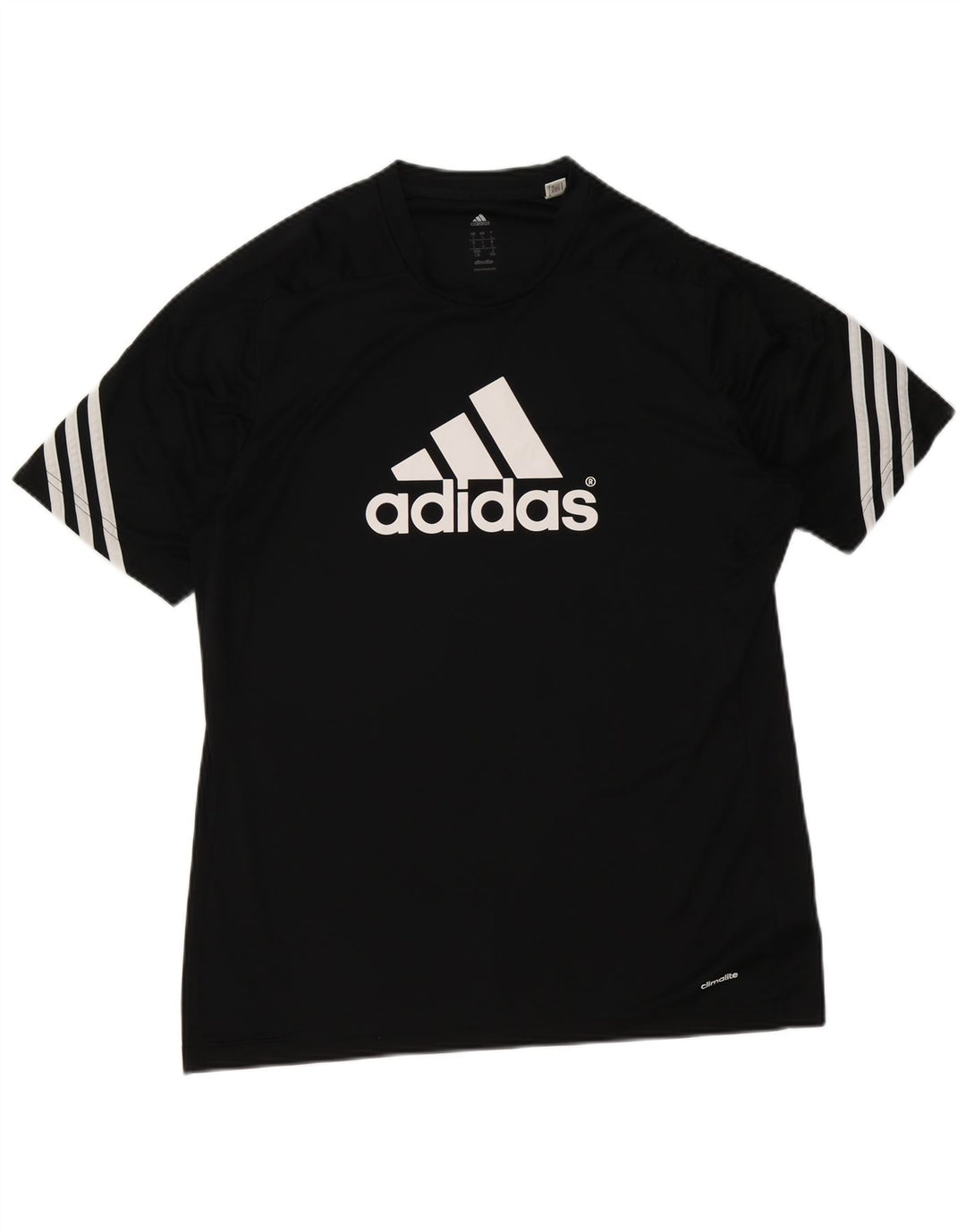 Γραφικό T-Shirt Adidas Mens Climalite Top Large Μαύρο Πολυεστέρας