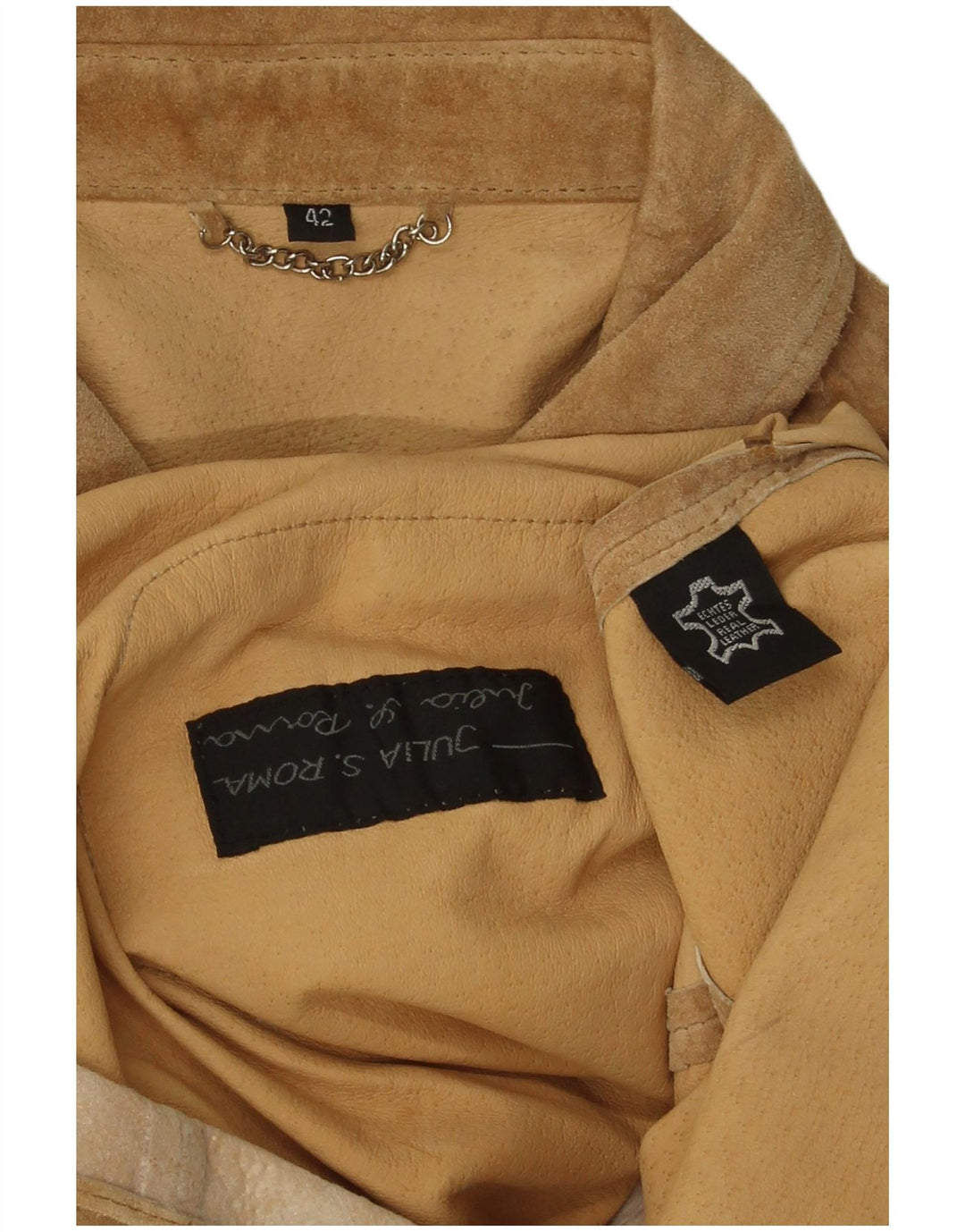 Julia S. Roma Γυναικείο Suede Jacket EU 42 Large Brown Δερμάτινο