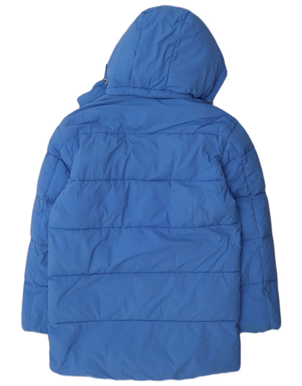 Tommy Hilfiger Ανδρικό παλτό με κουκούλα UK 36 Small Blue Polyamide