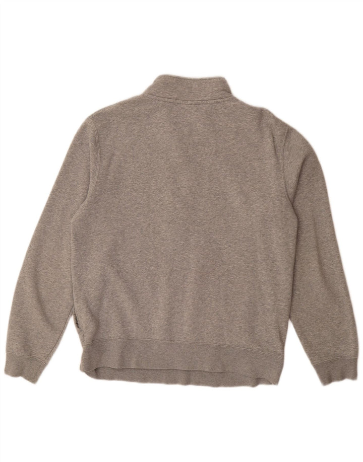 Ανδρικό φούτερ NIKE με φερμουάρ, γκρι βαμβακερό