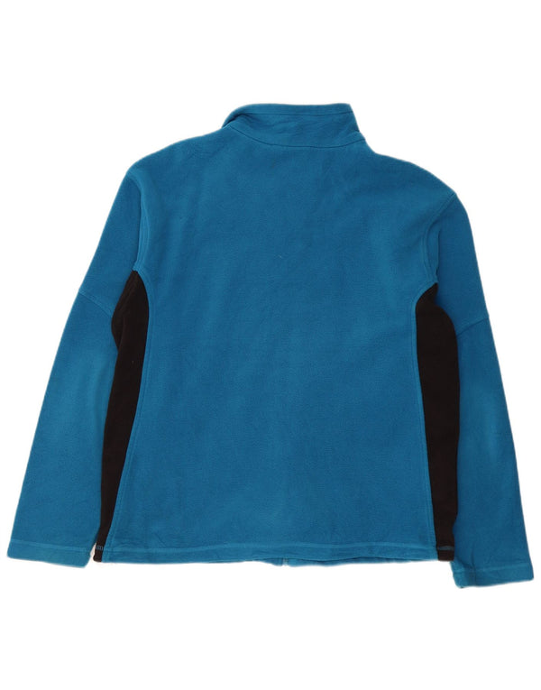 MCKINLEY Womens Fleece Jacket UK 16 Large Blue Colourblock Polyester