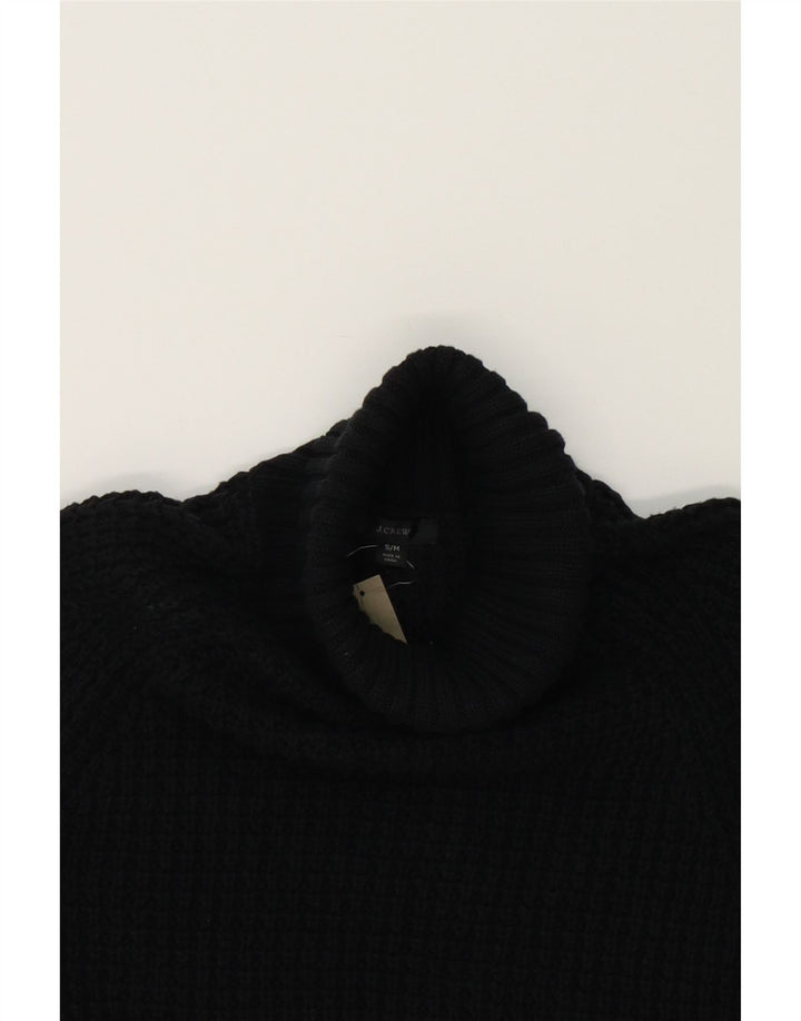 J. CREW Womens Oversized Roll Neck Jumper Sweater UK 14 Medium Black Vintage J. Crew and Second-Hand J. Crew from Messina Hembry 