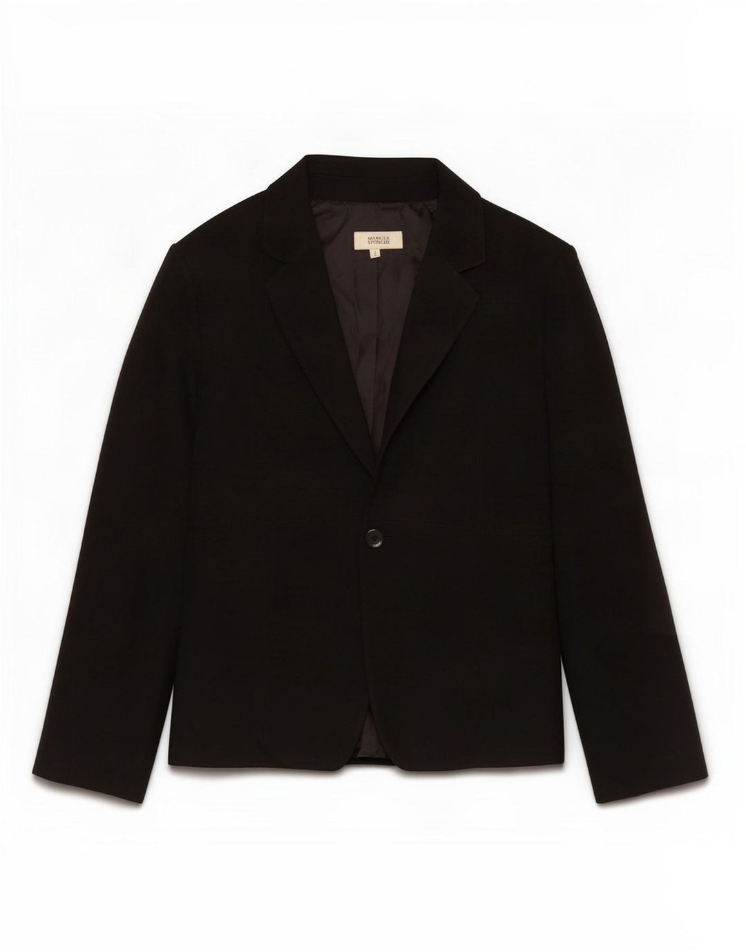 Marks & Spencer Γυναικείο Μπουφάν Blazer 12 Κουμπιού UK 12 Μεσαίου Μαύρου Πολυεστέρα