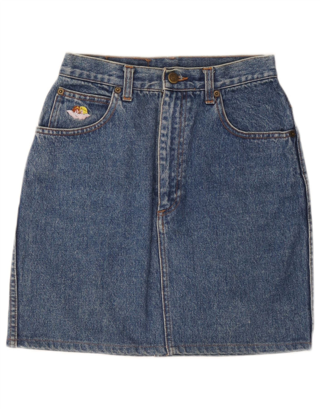 Fiorucci Γυναικεία Τζιν Φούστα W29 Μεσαίο Μπλε