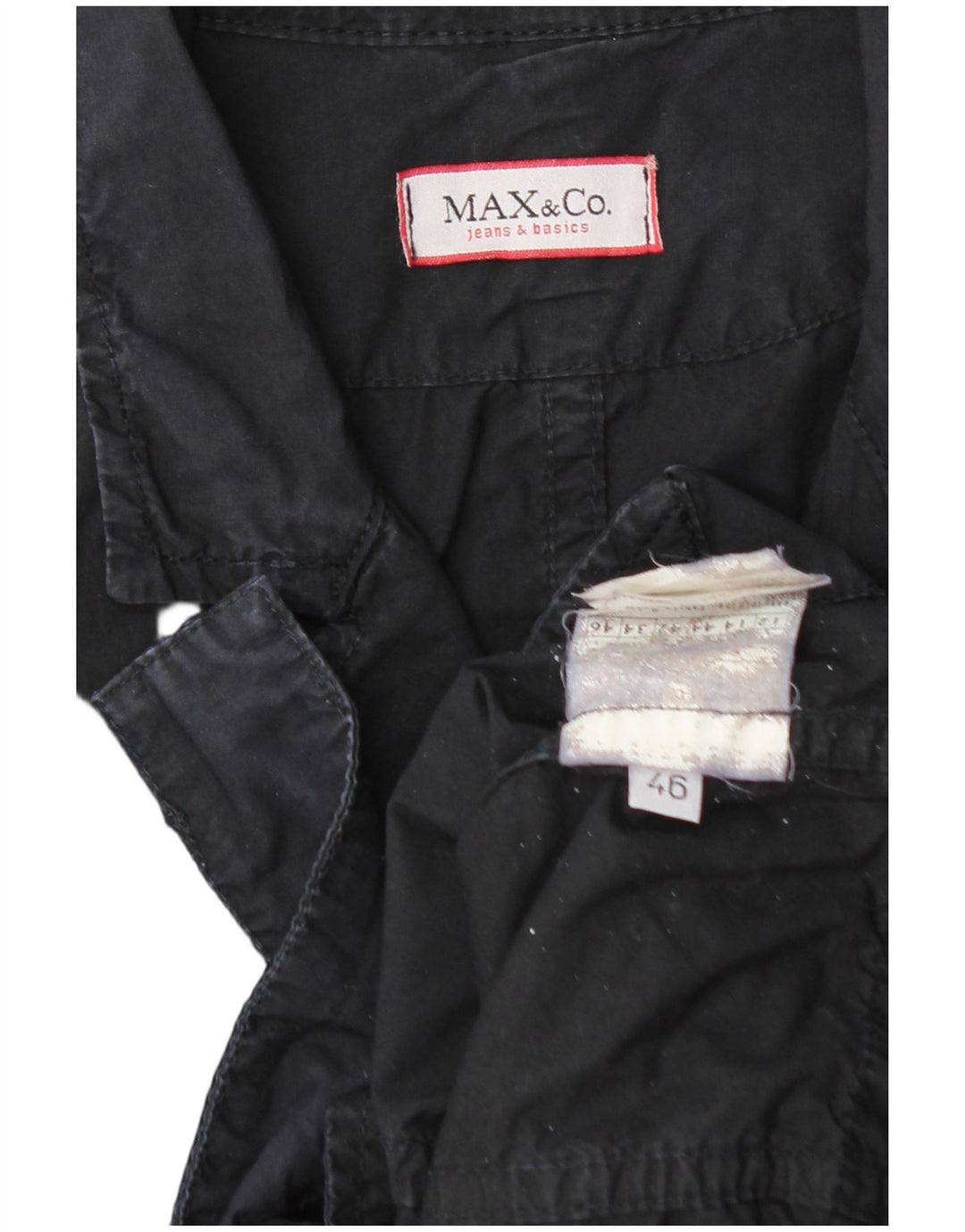 MAX & CO. Γυναικείο τζάκετ 3 κουμπιών Blazer IT 46 Large Μαύρο