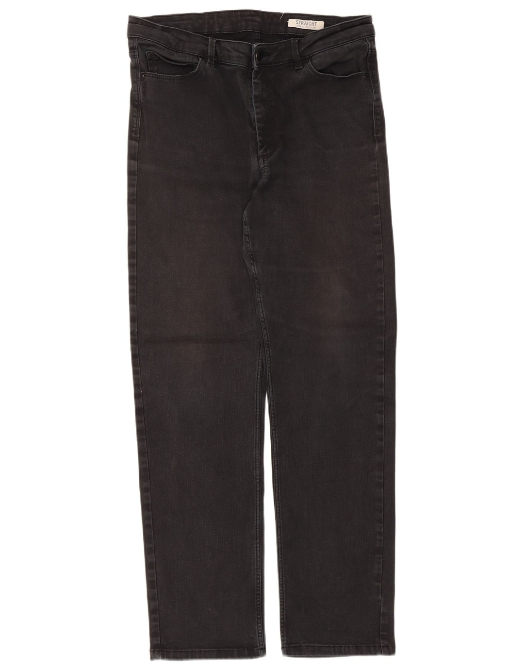 Marks & Spencer Γυναικεία κανονικά ίσια τζιν UK 16 μεγάλα W32 L30 Μαύρο