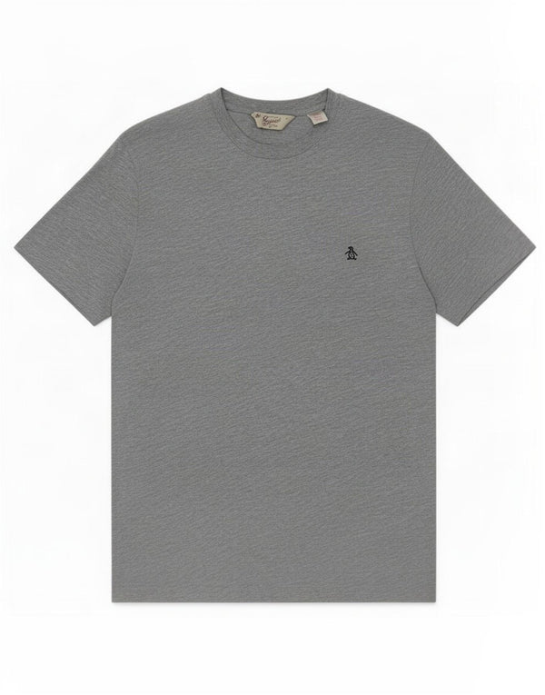 Ανδρικό T-Shirt Penguin Top Large Grey Flecked Cotton