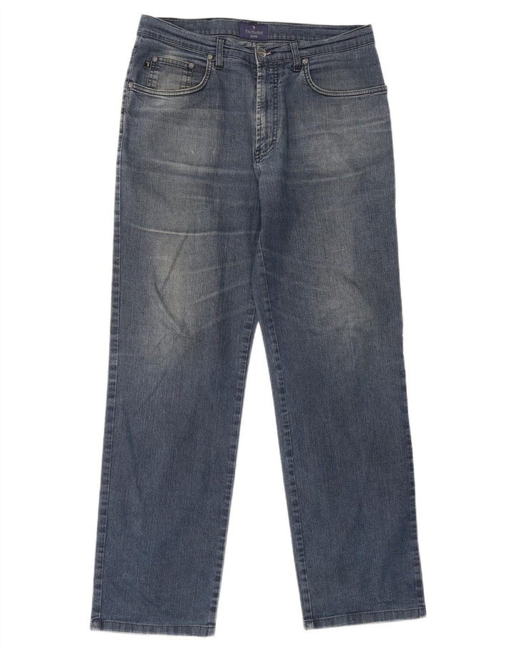 Ανδρικό τζιν Trussardi ίσιο W34 L30 Μπλε βαμβακερό