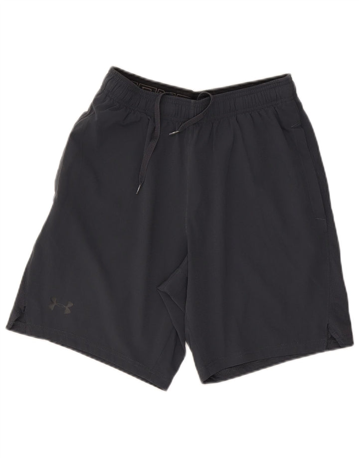 Ανδρικό αθλητικό σορτς Under Armour Heat Gear από μεσαίο γκρι πολυεστέρα