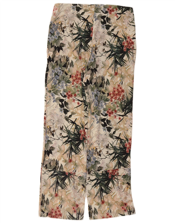 Zara Γυναικείο ίσιο παντελόνι Chino Medium W28 L29 Πολύχρωμο Floral