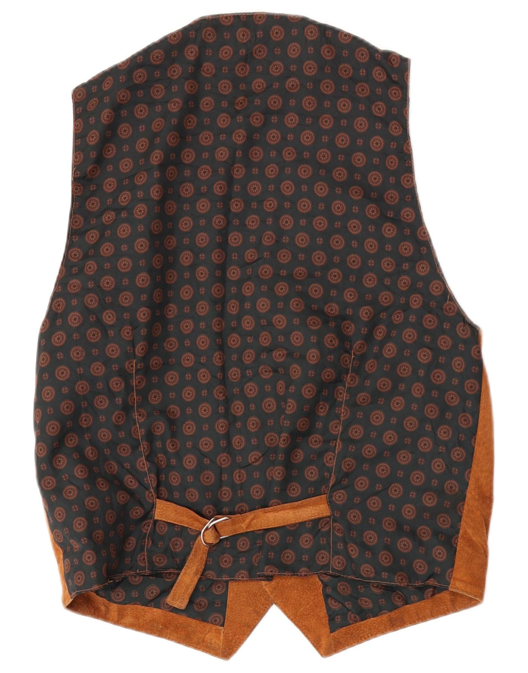 Vintage Ανδρικό Suede Γιλέκο UK 38 Δερμάτινο Μεσαίο Καφέ