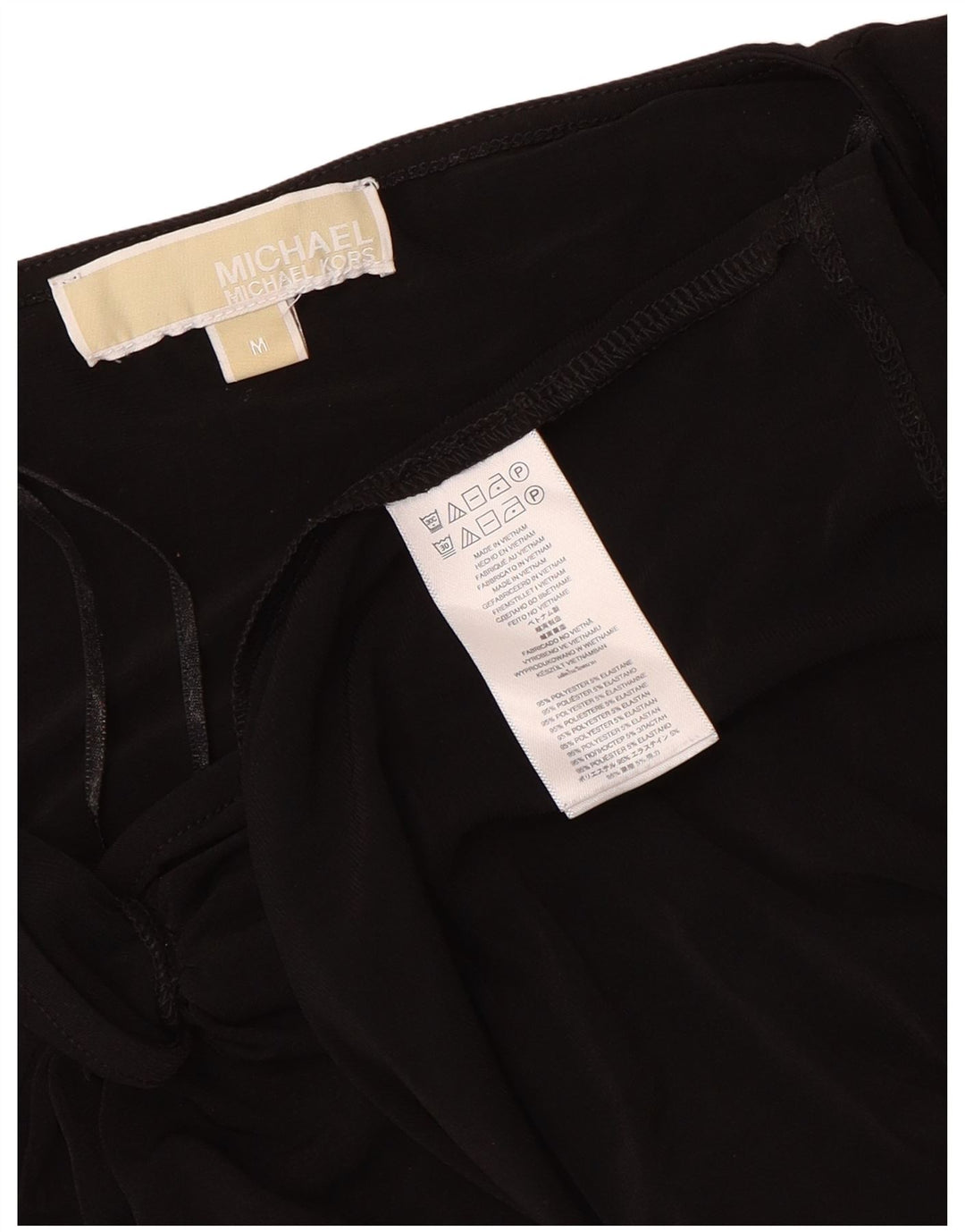 Michael Kors Γυναικείο μακρυμάνικο Bodycon Φόρεμα UK 14 Μεσαίο μαύρο πολυεστέρα