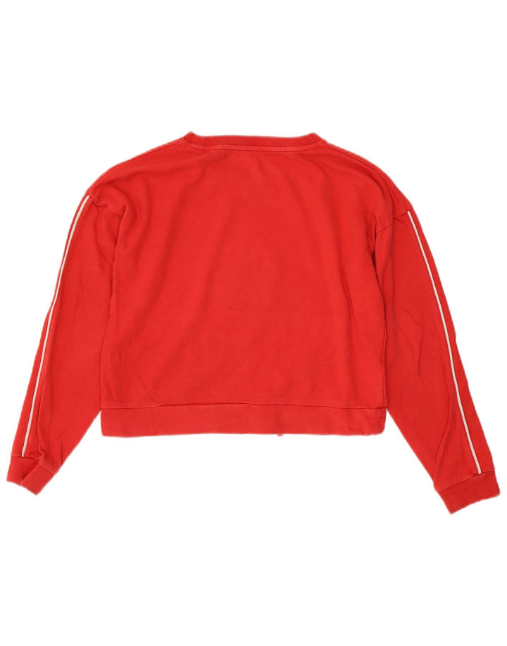 Jack Wills Γυναικεία φούτερ με γραφικά Crop Jumper UK 8 Small Red