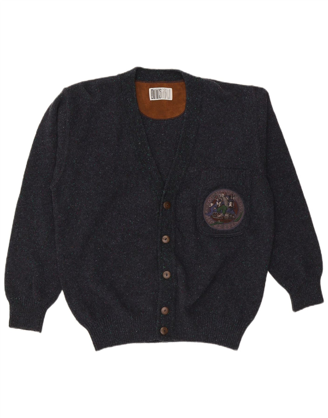 Ανδρική ζακέτα Vintage IT 50 Μαλλί μεσαίου Navy