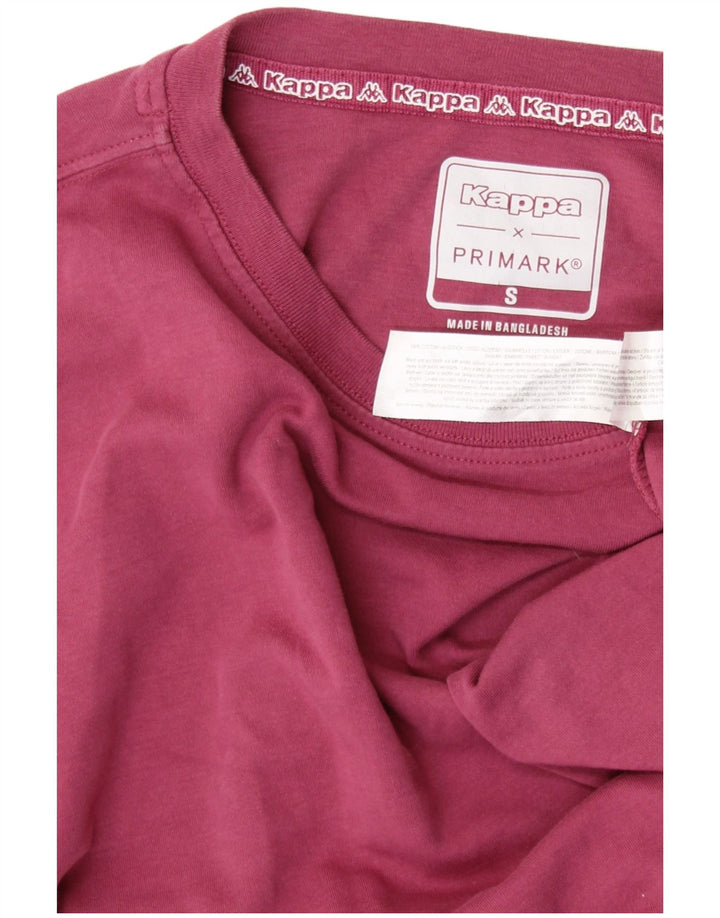 KAPPA Γυναικείο γραφικό μπλουζάκι τοπ 10 Small μπορντό