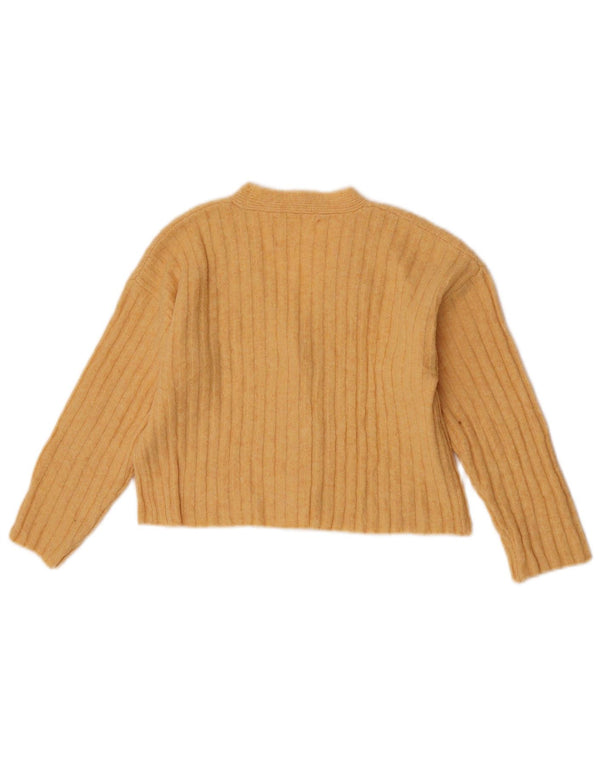 Πουλόβερ Zara Girls Cardigan 6-7 ετών κίτρινο