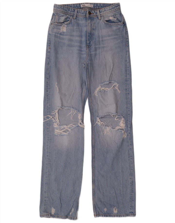 Zara Γυναικεία στραβά τζιν EU 38 Small W28 L34 Μπλε