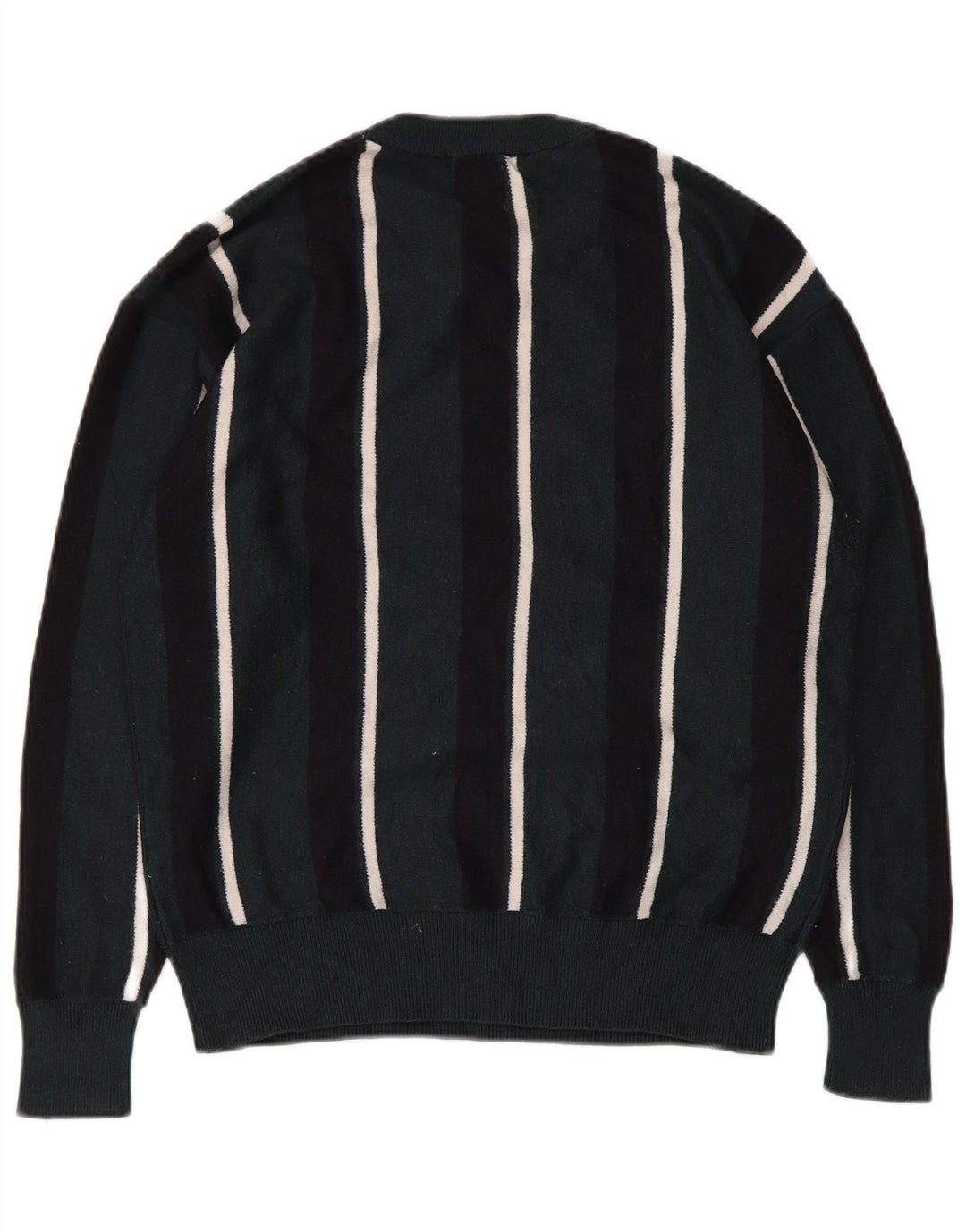 Ανδρικό πουλόβερ Zara Crew Neck Jumper Μεσαίο πράσινο ριγέ