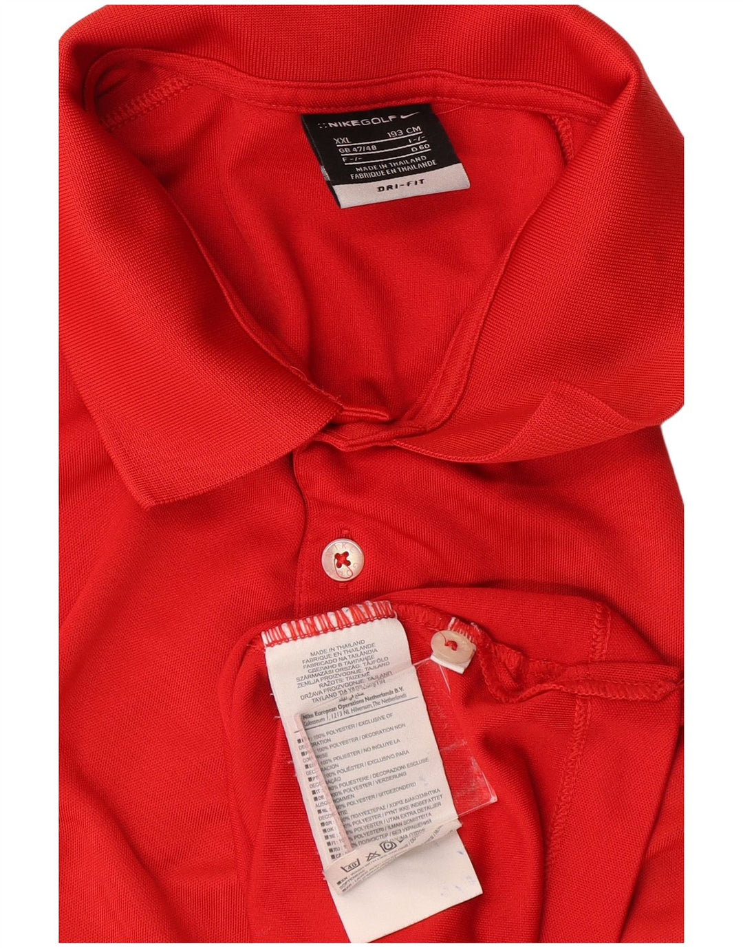 Ανδρικό μπλουζάκι πόλο NIKE Dri Fit UK 47/48 2XL κόκκινο πολυεστέρα