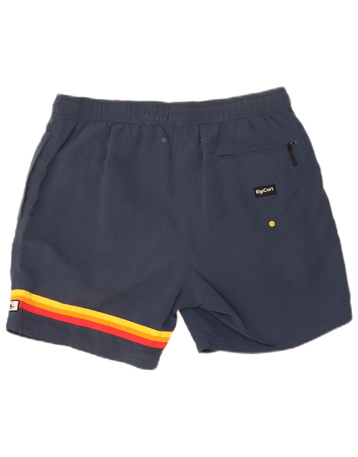 Ανδρικό σορτς κολύμβησης Rip Curl με μεσαίο μπλε ναυτικό ριγέ πολυαμίδιο