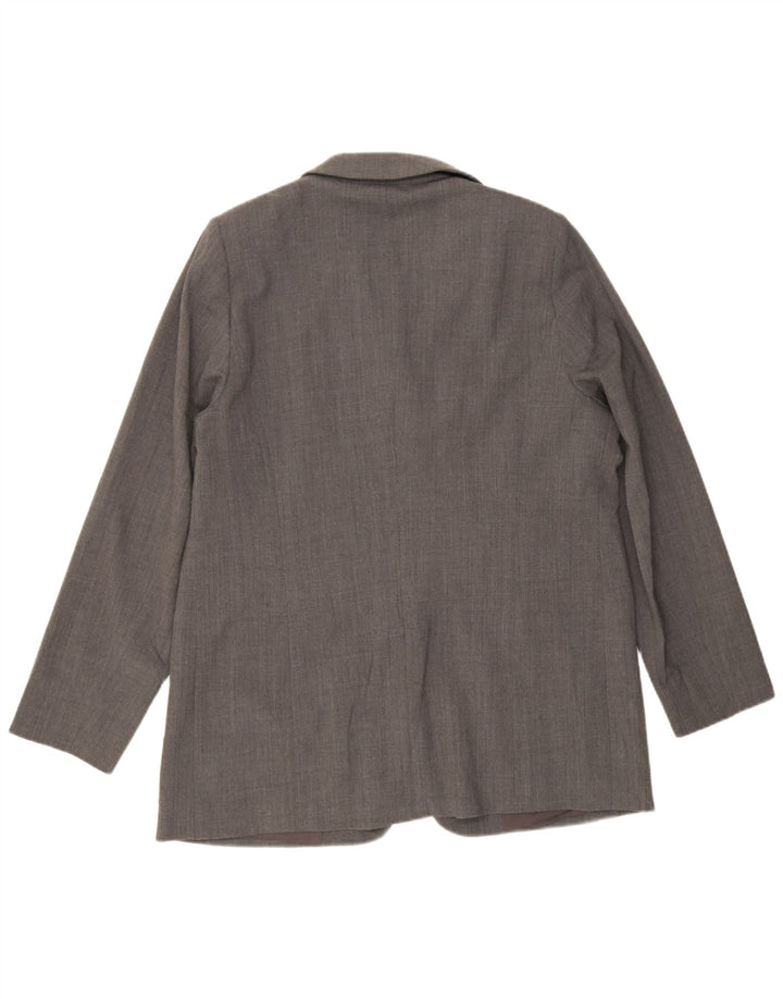 Marina Rinaldi Γυναικείο τζάκετ με 3 κουμπιά blazer μέγεθος 25 Μεγάλο γκρι πολυεστέρα