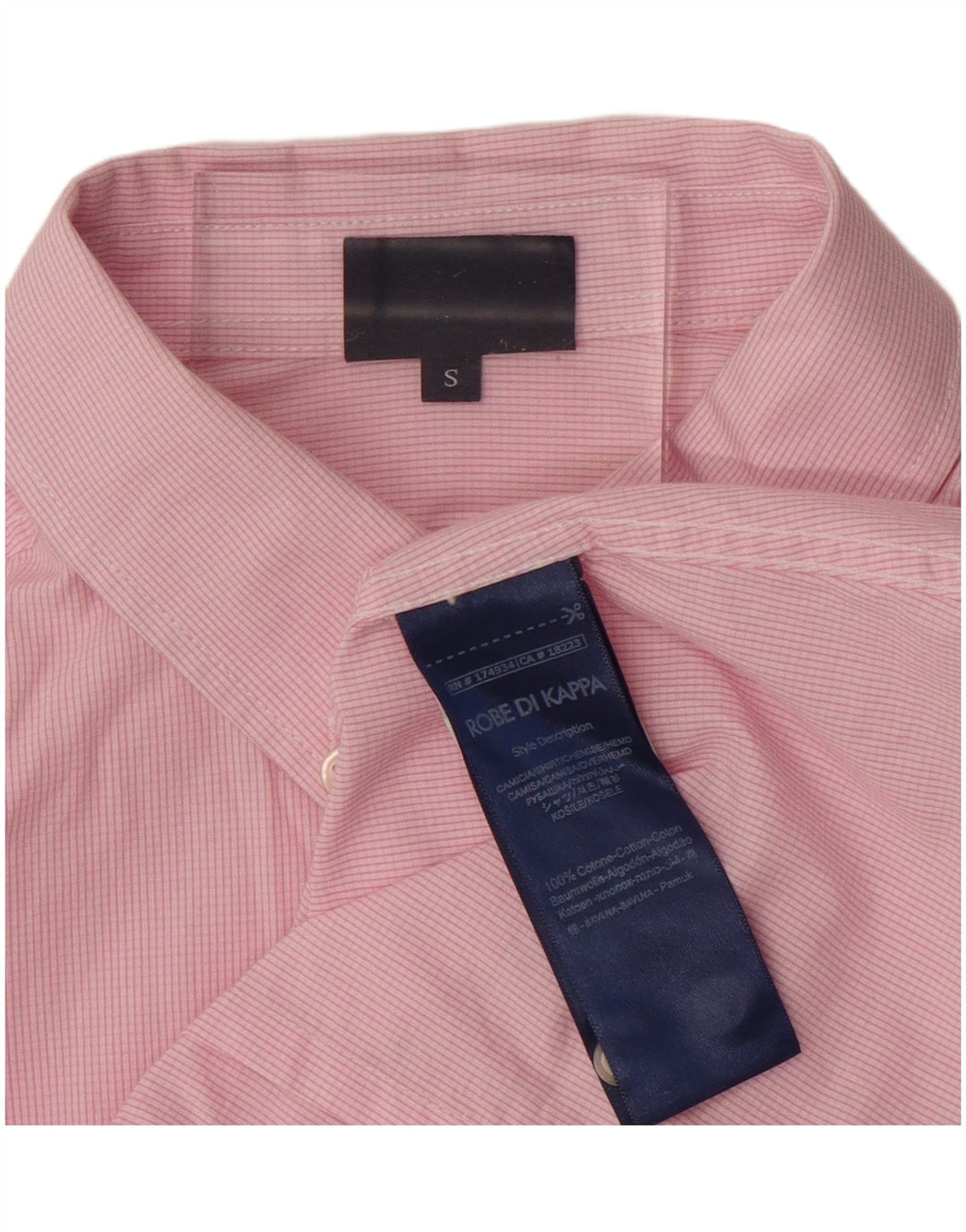 KAPPA Γυναικείο πουκάμισο UK 10 Small Pink Check Cotton