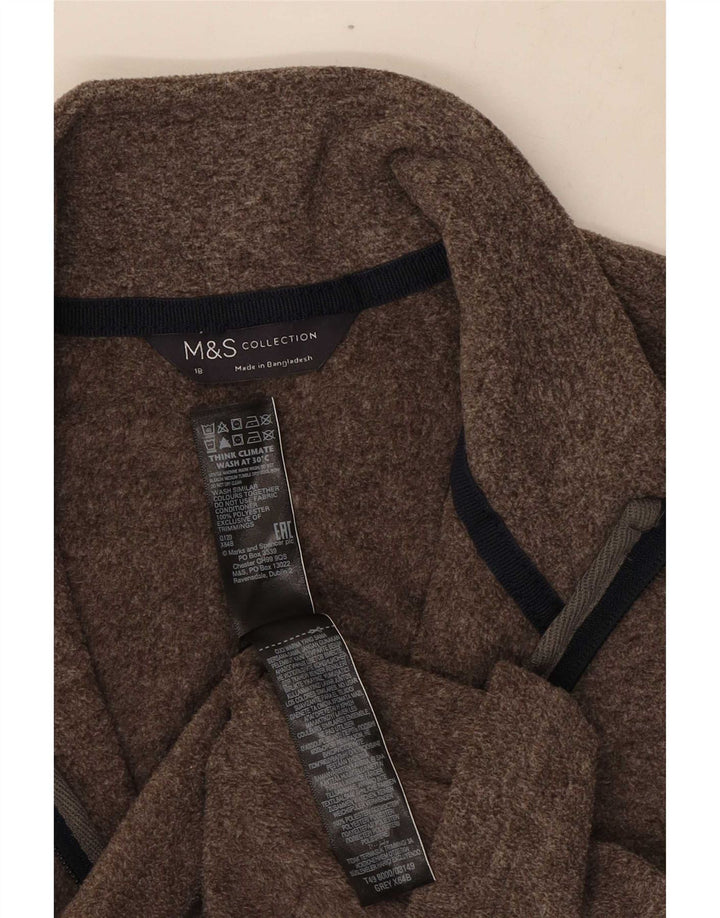 Marks & Spencer Γυναικείο Fleece Jacket UK 18 XL καφέ πολυεστέρας