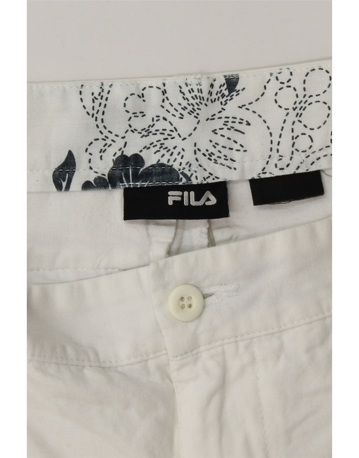 Ανδρικό σορτς Chino Fila W32 σε μεσαίο λευκό