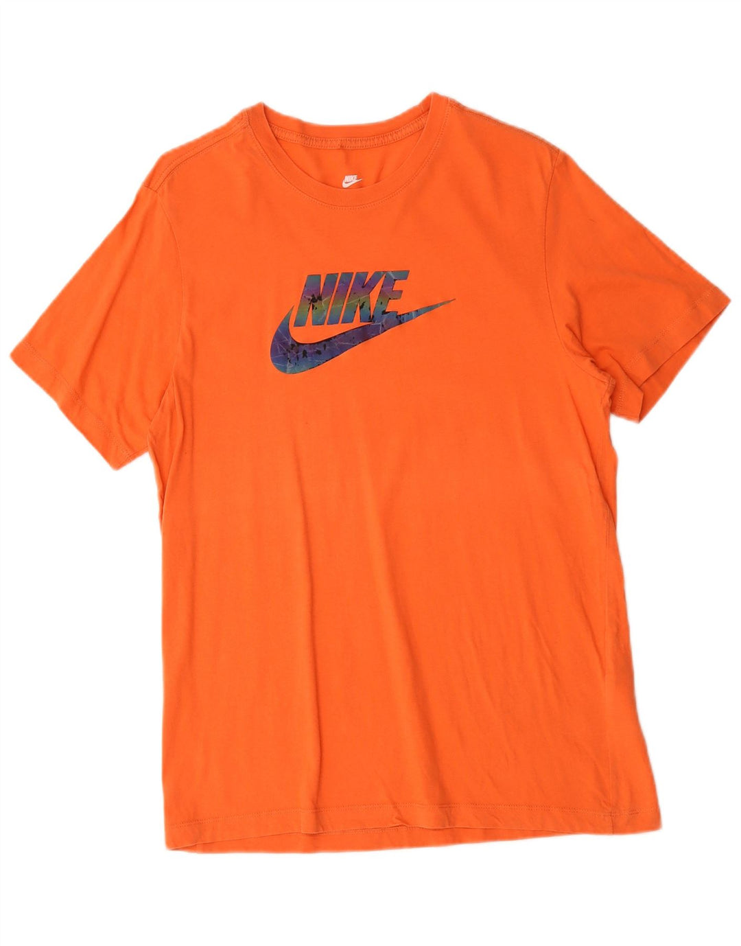 Ανδρικό γραφικό μπλουζάκι Nike, μεσαίο πορτοκαλί βαμβακερό