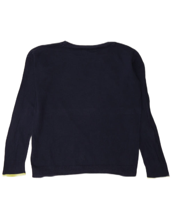 Πουλόβερ Gap Girls Graphic Boat Neck Jumper 12-13 Years XL Navy Blue Heart