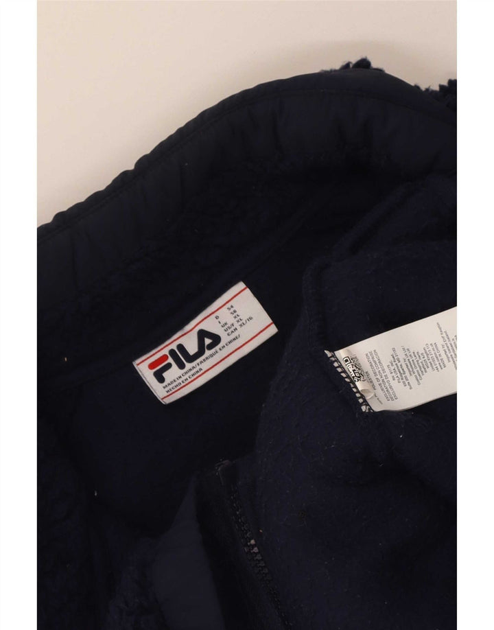Fila Ανδρικό Fleece Jacket UK 42 XL Navy Blue Polyester