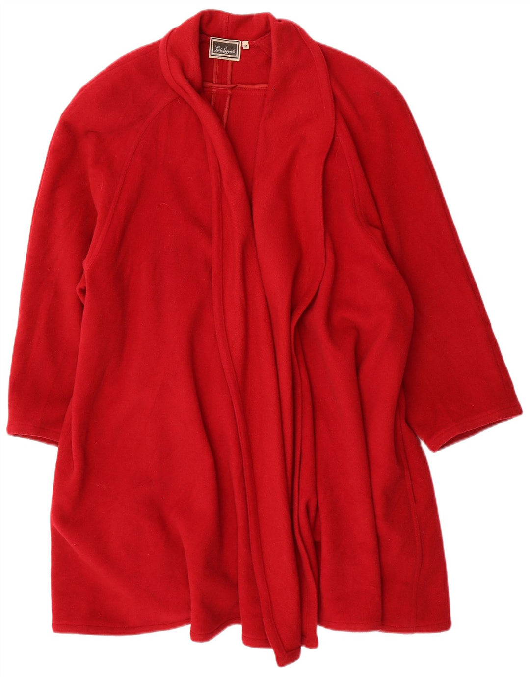 Luisa Spagnoli Γυναικείο Oversized Πανωφόρι UK 14 Μεσαίο κόκκινο μαλλί