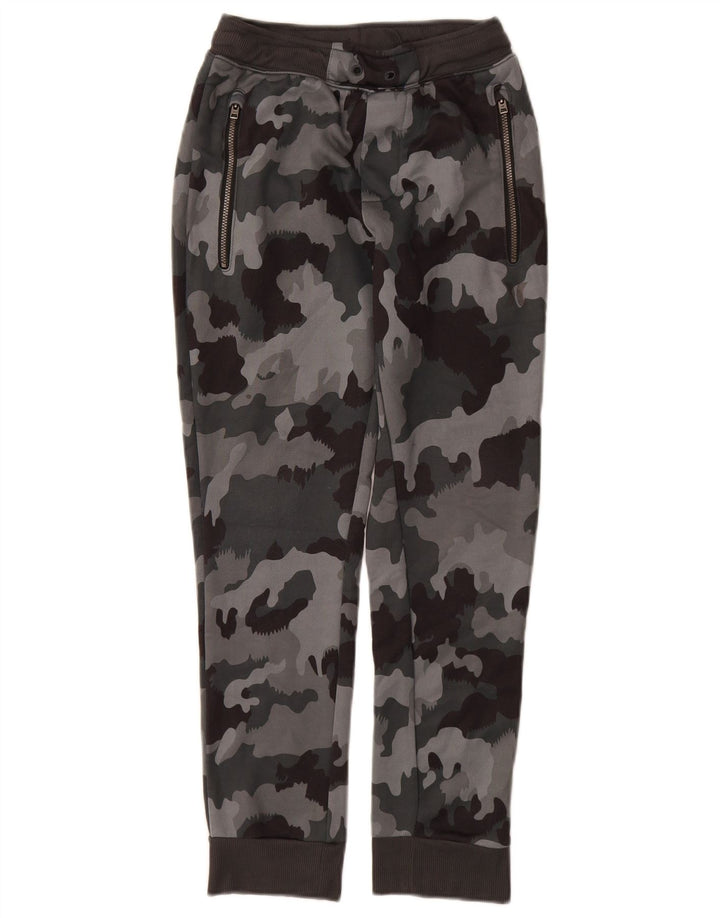 Hurley Boys Tracksuit Trousers Joggers 10-11 Years Medium Grey Camouflage