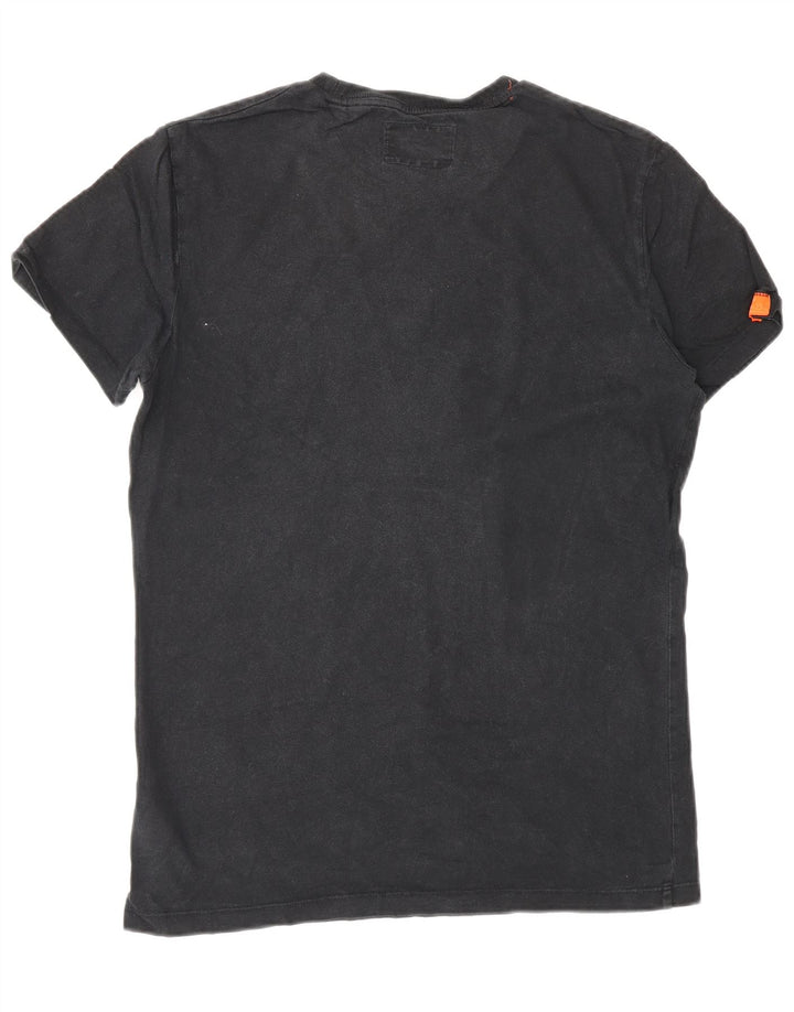 Superdry Ανδρικό T-Shirt Top Μικρό μαύρο βαμβακερό