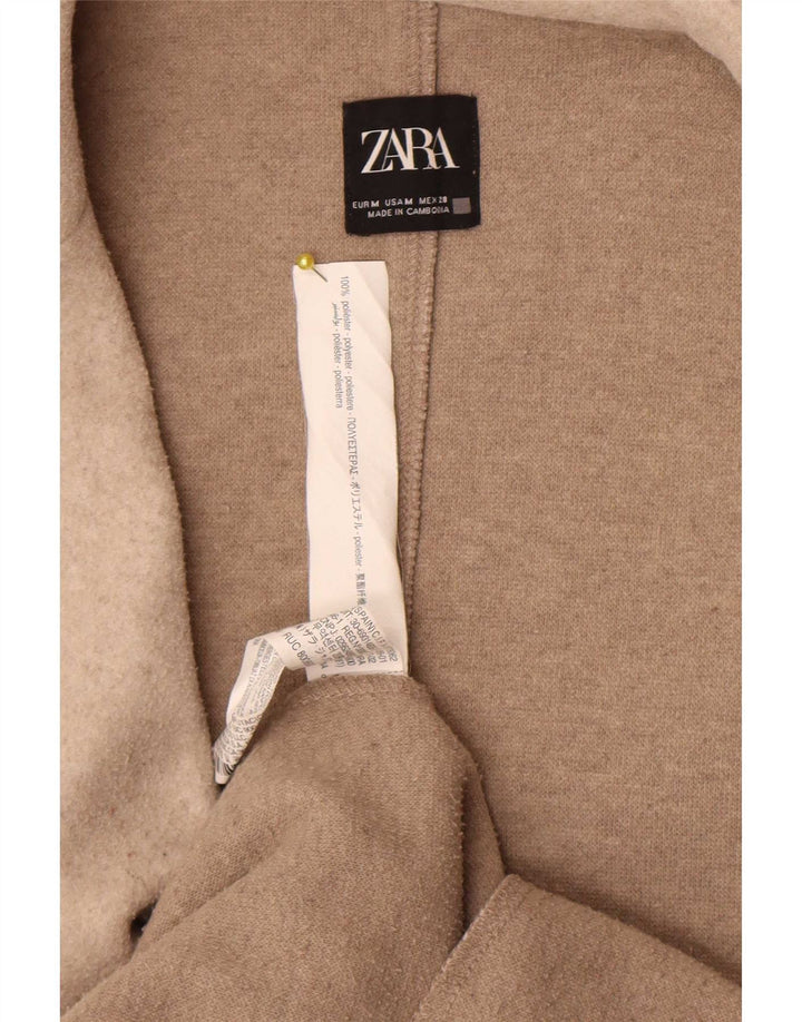 Zara Γυναικείο Πανωφόρι UK 12 Medium Beige Polyester