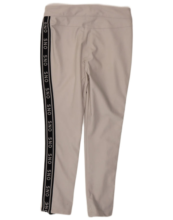 Topshop Γυναικείο γραφικό παντελόνι σκι UK 14 Large Beige Polyamide