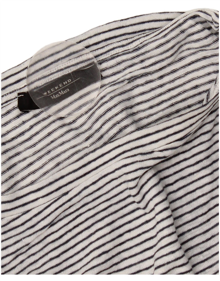 Max Mara Γυναικείο T-Shirt Weekend Top UK 14 Medium White Ride Nautical