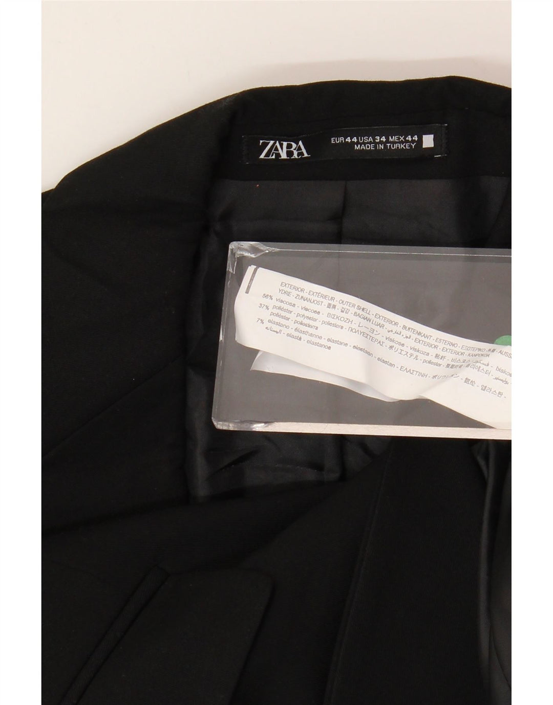 ZARA Ανδρικό σακάκι σακάκι με 2 κουμπιά EU 44 XS Navy Blue Viscose