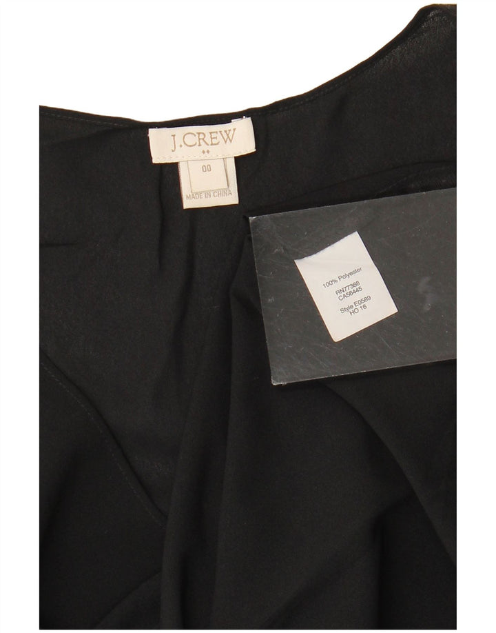 J. CREW Γυναικεία Αμάνικη Μπλούζα Τοπ US 00 2XS Μαύρο Πολυεστέρα