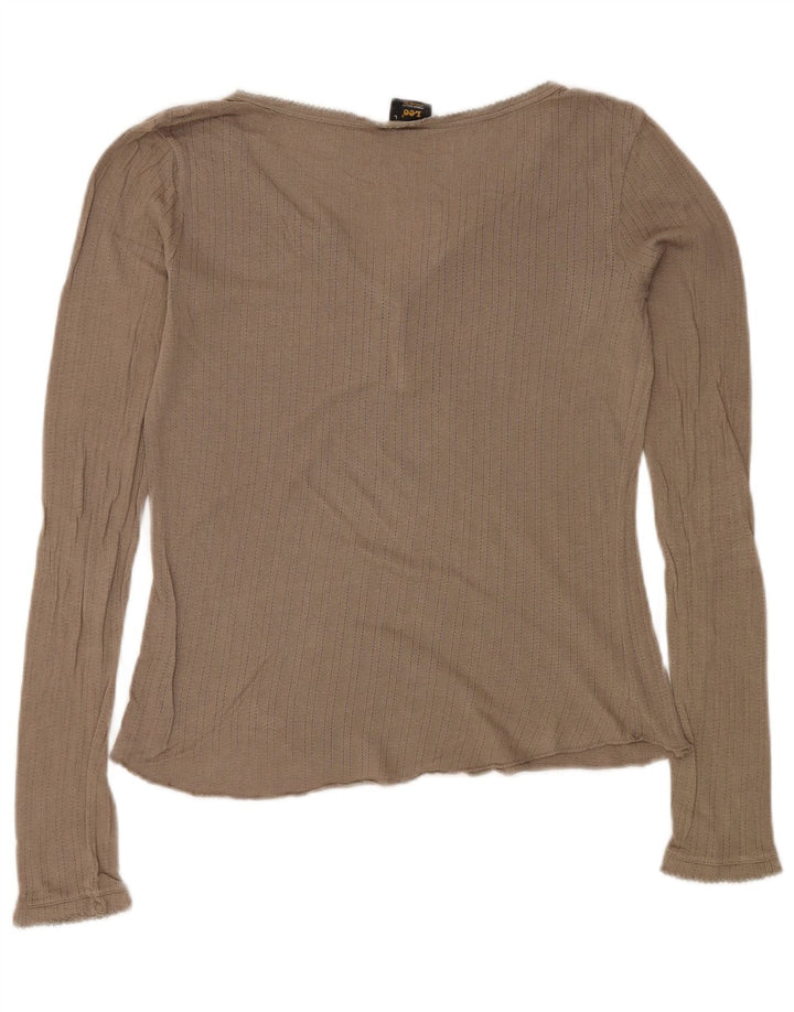 Lee Γυναικείο τοπ μακρυμάνικο UK 14 Large Beige