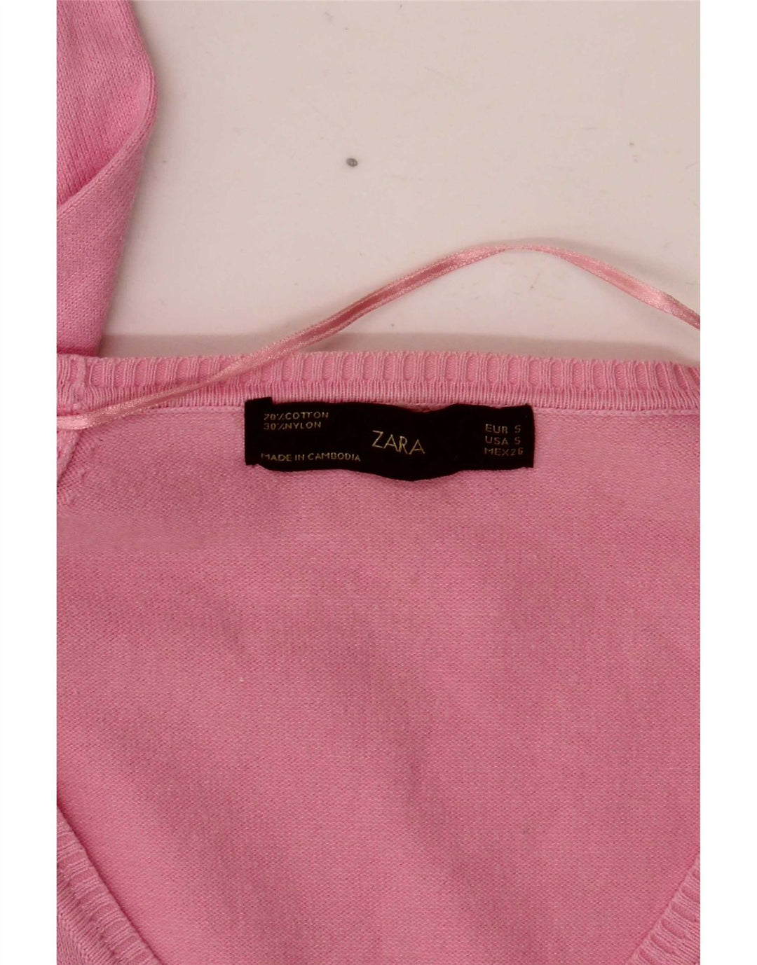 Zara Γυναικεία Ζακέτα UK 10 Small Pink