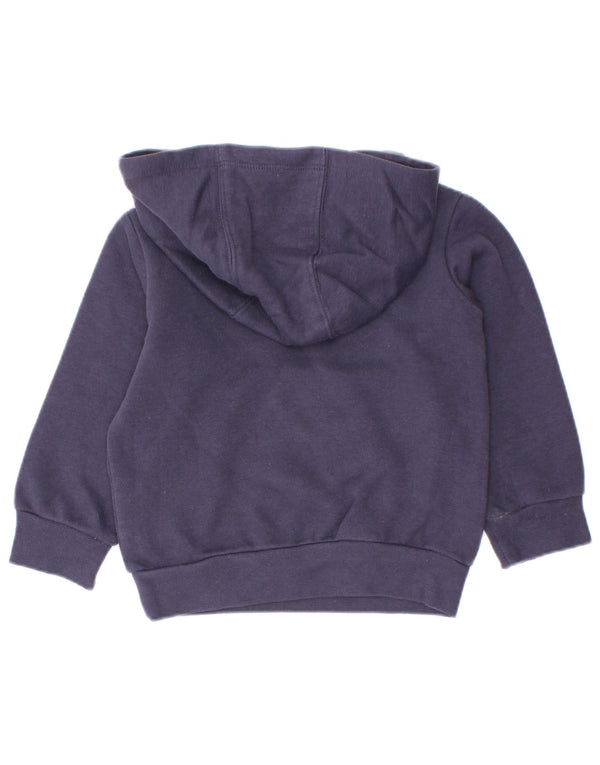 Adidas Baby Boys Hoodie Jumper 9-12 μηνών Navy Blue Cotton