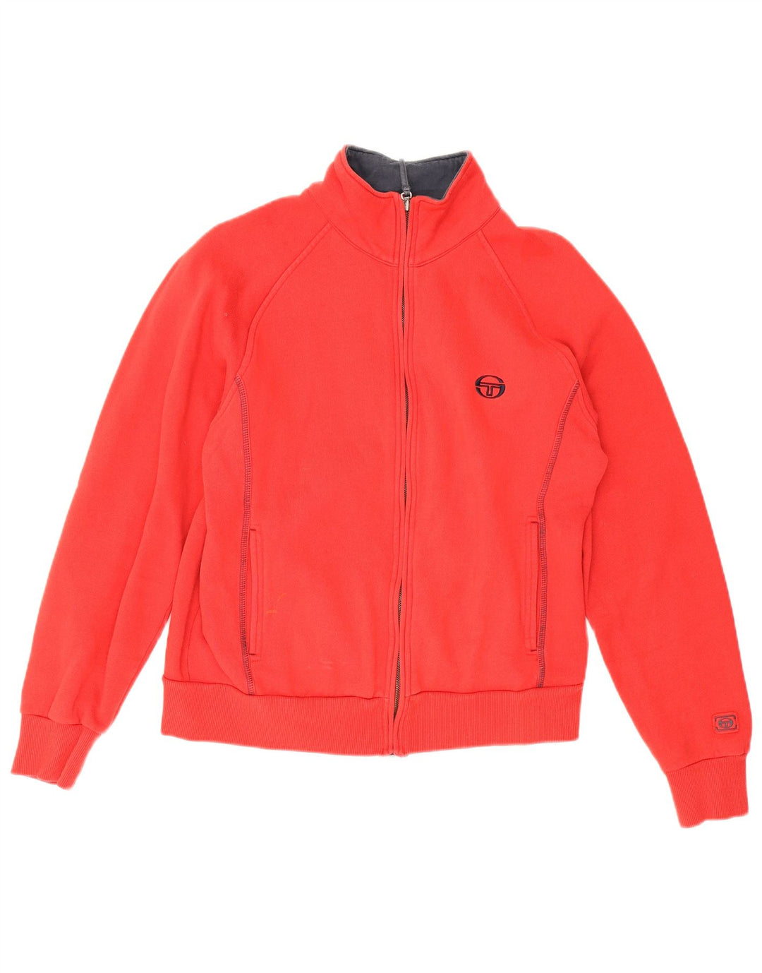 Sergio Tacchini Γυναικεία αθλητική φόρμα Top Jacket UK 14 Μεσαίο κόκκινο βαμβακερό