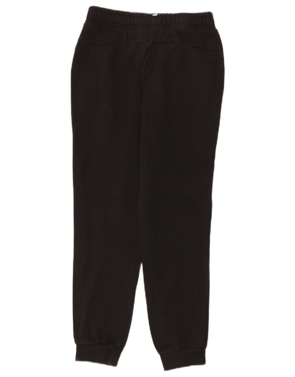 Puma Boys Tracksuit Trousers Joggers 13-14 Years Black Cotton